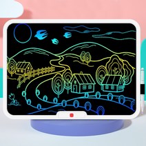 그림그리는패드 스마트 전자 칠판 그림판 가정용 작은 액정 글씨 손글씨 화이트보드 낙서 지, 09 【플래그십】19인치화이트-컬러LCD아이케어
