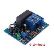 릴레이 AC 220V 가변 타이머 지연 스위치 켜기/끄기 시간 모듈 F16 20, [02] 0-10 Minutes