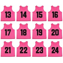 Oso Athletics 12개 세트 (1-12 13-24 25-36 37-48) 프리미엄 폴리에스터 메시 번호 저지 피니