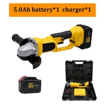 무선 앵글 그라인더 100mm 11000rpm 마끼다 폴리셔용 임팩트 전기 브러시리스 기계 절단 전동 공구, 03 5.0AhX1 chargerX1