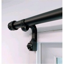 못없이 커튼달기 안뚫어고리 커튼 커튼봉설치, 블랙