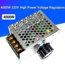 4000W 220V 고전력 전압 조정기 SCR 속도 컨트롤러 전자 전압 조정기 거버너 온도 조절기 HR, 한개옵션0