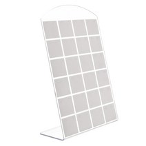 진열용품 매장집기 행사매대최신 대나무 보석 디스플레이 스탠드 목걸이 팔찌 여러 이젤 쇼케이스 홀더, 한개옵션1, 05 White 48 holes