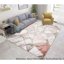 북유럽풍 대형 거실 카페트 사계절 극세사 소형 러그 매트 모음, 80×120cm + O