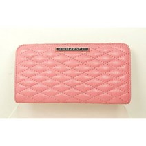 [해외]마크제이콥스지갑 REBECCA MINKOFF Sofie Genuine Guava Color Quilted Leather Bifold Wallet