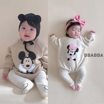 베이비 겨울슈트 빠빠 디즈니정품 기모 디즈니슈트