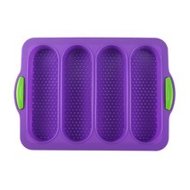 베이킹 오븐 Stomates 실리콘 베이킹 케이크 금형 Bakeware 식품 등급 파티 요리 도구 햄버거 빵 개, 02 Purple-A