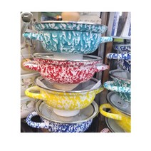 하코야 마블 법랑냄비 하코야법랑냄비 하코야 마블 냄비, 민트, 21cm