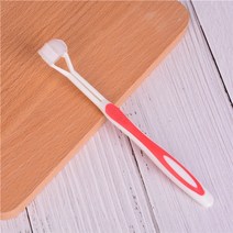 치면착색제 교정용왁스 치과용 고리 유아 아기치실 3면 실리콘 나노 브러시 구강 관리 안전 치아 브러시 구강 건강 클리너 치과 깨끗한 칫솔 핫, 빨간색