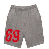 아우라큐 여름 면 반바지 69 남여공용 빅사이즈