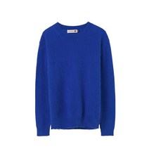 CHINA 남자 가을 겨울 앙고라 니트 라운드 스웨터 가디건