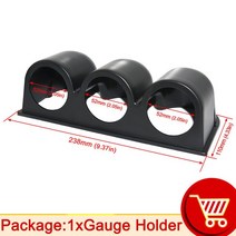 HD 디지털 터보 부스트 게이지 바 PSI 52mm 자동차 수온 측정기 오일 온도 압력 전압계 타코미터 EGT 홀더, 14 Triple Gauge Holder