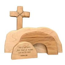 무선다지기 분쇄기 만능다지기 나무 탁상 장식 성탄절 장면 피규어 십자가 산맥 부활절 부활, [01] 깊은 사파이어