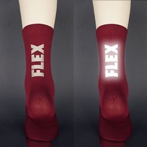 타니스 사이클 반사판 레터링 양말, 와인