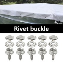 보트수리 태핑 스냅 패스너 키트 15mm 텐트 해양 캔버스 커버 도구 10 개, 한개옵션0