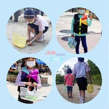 젤라꼼므 어린이 체험학습 시장바구니 6칼라, 화이트