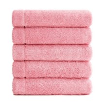 100%국내생산 핑크 호텔수건 40수 코마사 200g 세면타월, 1개