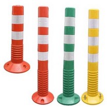 주차 차단봉 중앙분리대 차단봉 안전바 볼라드 내구성, 70cm  빨간색과 흰색(플라스틱) 0.2KG