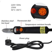 가죽 공예 전문가 입문자 초보 키트 만들기 올인원 세트 Led 미니 철 80w 작은 철 50 ℃ 300 ℃ 조절 가능한 빠른 가열 전기 다리미 가정용 여행 의류 주름 제거, 220v eu led 없음, 01 220V EU NO LED