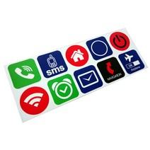 10pcs NTAG213 태그 스티커 라벨 방수 PET 레이블 다양한 NFC 호환 휴대 전화를위한 초박형 얇은 리틀 스틱 얇은 적합, A
