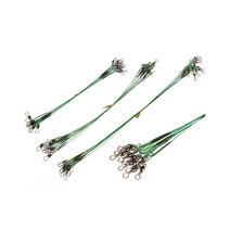 와이어 목줄 쇼크리더(1팩 60개) 삼치 갈치 풀치 자작채비 강선와이어, 와이어 목줄 쇼크리더(1팩 60개입)