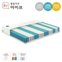 [장인가구] 마이크로업9S 라텍스탑 9존 독립매트리스_슈퍼싱글(S