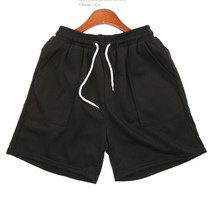 [바보사랑] 남자 밴딩 와이드 포켓 4부 반바지 캐주얼 팬츠[옷자락]