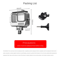 Hero 11 10 9 용 금속 방수 케이스 다이빙 보호 하우징 수중 커버 액세서리 40M, 한개옵션0