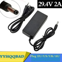 완속홈충전기Yyhqqbath 29.4V 2A 24V 25.2V 25.9V 전기 스쿠터 전기 자전거 7 시리즈 Li 이온 배터리 충전, 01 미국