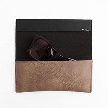 브라운 가죽 선글라스 케이스 안경수납 선글라스보관함 멀티케이스 안경정리함 안경통