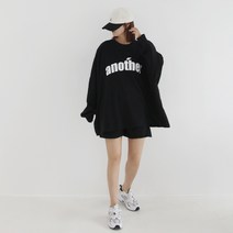 애플망고샵 빅사이즈 긴팔 여성 어나더 세트 오버핏 캐주얼 봄가을 상하의 티셔츠 팬츠