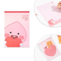 카카오프렌즈 리틀프렌즈 패드 편지지 / 편지지 크리스마스카드 예쁜편지지 연하장 생일편지 생일카드 감사편지 남자친구편지 생일축하편지 100일편지 손편지 남자친구생일편지 감사카드, 리틀어피치