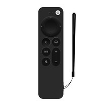 리모컨 찾기 애플 TV 4K 2 세대 Siri 2021 제어 내구성 실리콘 충격 방지 커버 쉘 분실 보호 케이스 도매, 04 Black