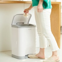 센스큐 올케이 스텐드형 휴지통 29L, 올케이:화이트 / 에어 리치:화이트