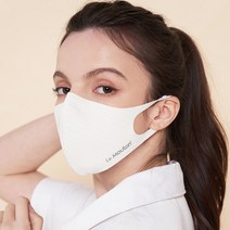 [미국FDA 승인] 본에코 수드래곤 항균마스크 /국내최초 친환경소재(GRS인증) /비말차단+항균 99.9 편한호흡 /빨아쓰는 마스크 /블랙 /항균 마스크, 1개, 1개, 본에코 엠보_화이트M
