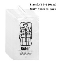 행잉 진공 보관 가방 공간 절약형 옷장 정리함 재사용 가능한 압축 밀봉 먼지 커버, 10 8PCS L 67x110cm