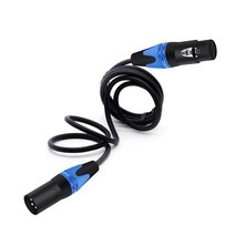 3Pin 잭 XLR 케이블 남성여성 OFC 차폐 마이크 믹서 증폭기 무대 조명 연장 코드 1m 2m 3m 5m 8m, 01 Blue_06 5m