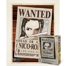 퍼즐피플 원피스 직소퍼즐 150피스, New Wanted 로빈 150P 액자포함(우드화이트), 150p