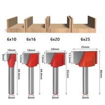목공기계 공구 재단기 5개 세트 6 핸들 바닥 청소 칼 목공 밀링 커터 슬롯 도구 조각 기계 CNC, 01 4 piece set