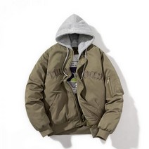 블루종 자켓 MA1 야구점퍼 가을 겨울 문자링 니트 패딩 남녀 한 코트 루즈핏 파일럿 점퍼 조표 야구