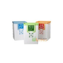 [위드리빙] 가정용분리수거함/3개 블랙N그레이 나눔이 /플라스틱 종이 캔유리 WL-2297B