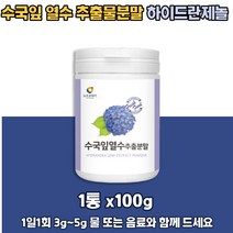 수국잎열수추출 액 가루 분말 고함량 수국잎차 수국차 수국입 건강간식 어른 어르신 부모님 선물100g, 1개