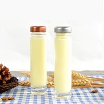 미니 유리병 60ml 1개 (약 지름3.4cm 높이14cm 마개3cm 용량60ml), 금색러그캡