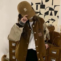MOSAIRATION봄 캐주얼 야구복 여성 루즈핏 야구점퍼 빈티지 점퍼 아우터 러쉬