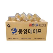 50mm x 50m 동양테이프 OPP 박스테이프 1개 생고무 러버 투명 저소음 택배 포장, 50mm x 50m 투명 1개