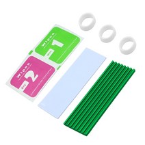 알루미늄 냉각 방열판 열 패드 방열 라디에이터 두께 3mm 6mm m.2 ngff sata pci-e nvme m2 ssd 방열판, TypeA 3mm 녹색