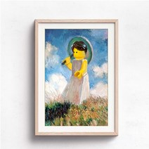 [레고공식] 유명한 그림 재미 있은 레고 팝 벽 아트 캔버스 터 및 인쇄 홈 장식 어린이위한 현대, [09] 70x100cm unframed, [10] 10