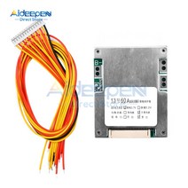 3차원측정기 3차원 소형 배터리 BMS 보드 모듈 보호 용 이온 팩 피팅 13S 48V 60A 내구성, 한개옵션0