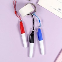 미니 고리 네임펜 클립형 볼라이너 골프 필드 용품 3color, 레드