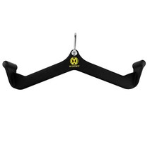 WNOEY LAT 케이블 기계용 풀다운 바 부착물 T 바 V 부착물 뒷면 삼두근 강도 훈련 핸들 32cm(12.6인치) 530818, LF03